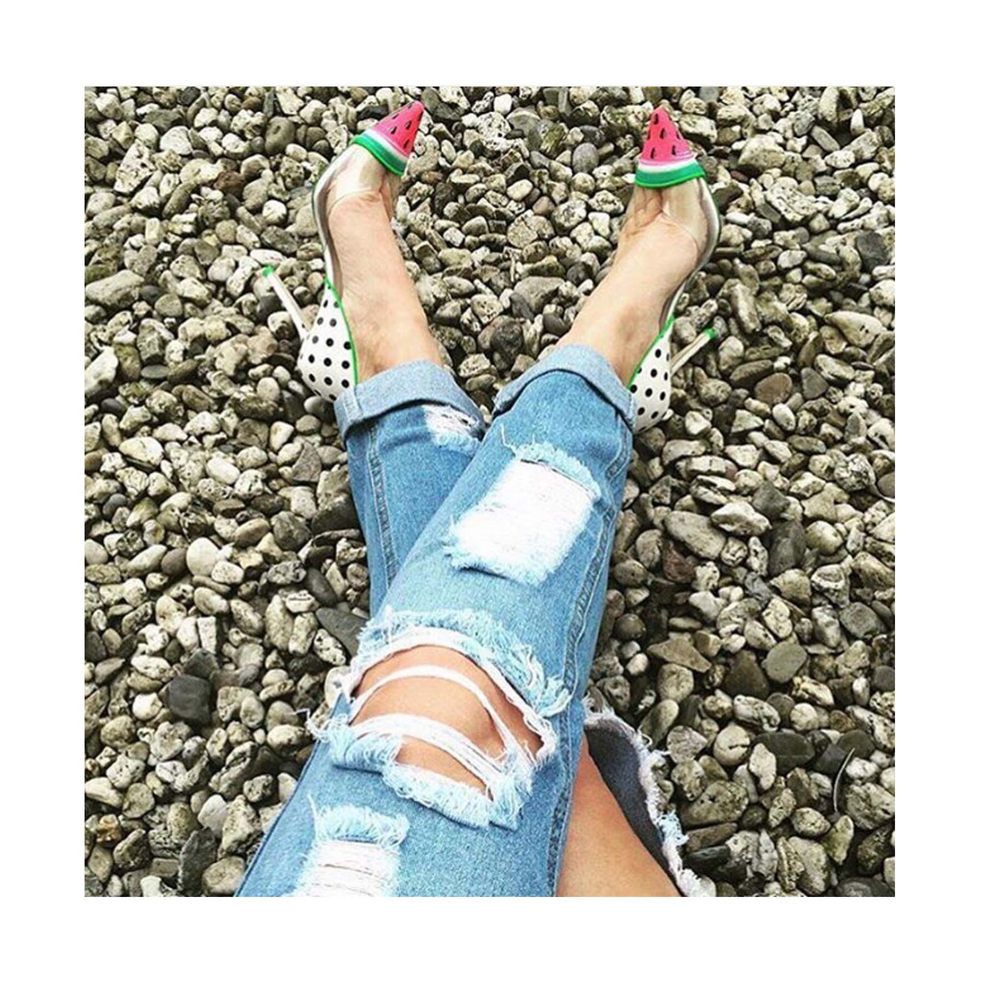 【SOPHIA WEBSTER】watermelon heels The Jessica Watermelon Pumps | Sophia Webster