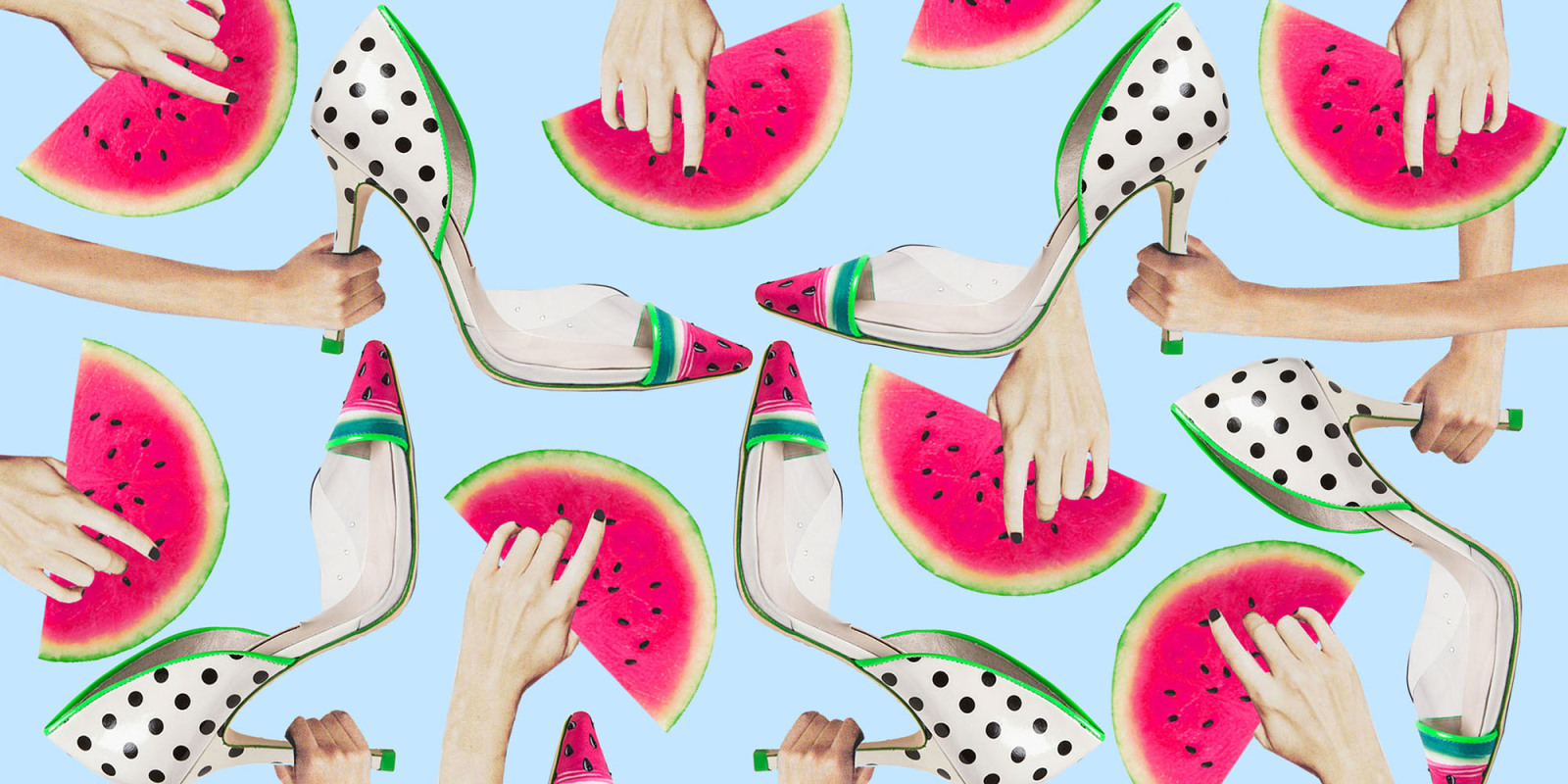 【SOPHIA WEBSTER】watermelon heels Sophia Webster Watermelon-Print High-Heeled Pumps - ShopStyle