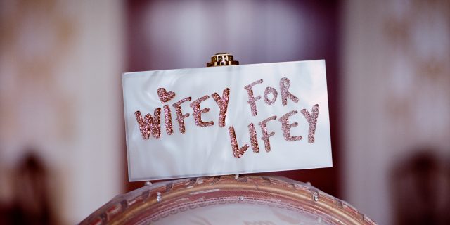 Wifey for Lifey Clutch Bag - Sophia Webster 